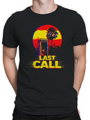 Retro Sunset Last Call Design Men's T-shirt