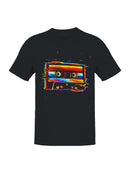Retro Glitch Cassette Design Men's T-shirt