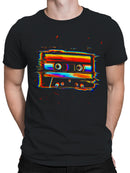Retro Glitch Cassette Design Men's T-shirt