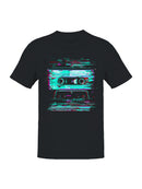 Retro Glitch Art Cassette Vibes Men's T-shirt