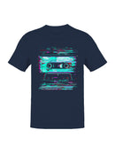 Retro Glitch Art Cassette Vibes Men's T-shirt