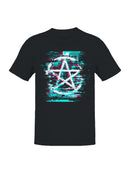 Glitch Anarchist Symbol Art Men's T-shirt