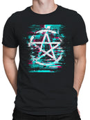 Glitch Anarchist Symbol Art Men's T-shirt