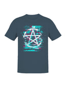 Glitch Anarchist Symbol Art Men's T-shirt