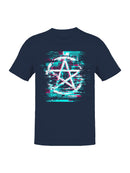 Glitch Anarchist Symbol Art Men's T-shirt
