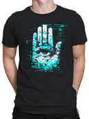 Glitch Vision: Digital Eye Art Men's T-shirt