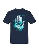 Glitch Vision: Digital Eye Art Men's T-shirt