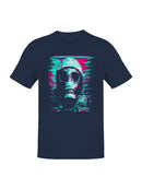 Glitch Art Gas Mask Design Men's T-shirt