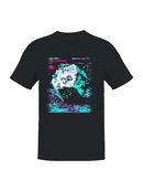 Glitch Art Dice 20-Sided Design Men's T-shirt