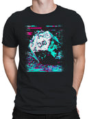 Glitch Art Dice 20-Sided Design Men's T-shirt