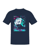Glitch Art Dice 20-Sided Design Men's T-shirt