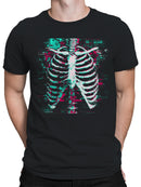 Glitch Art Ribcage Design Men's T-shirt