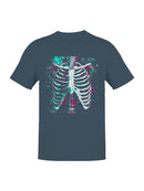 Glitch Art Ribcage Design Men's T-shirt