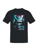 Samurai Glitch Art Cyberpunk Men's T-shirt