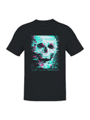 Glitch Skull Cyberpunk Art Men's T-shirt