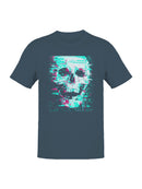 Glitch Skull Cyberpunk Art Men's T-shirt