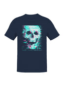 Glitch Skull Cyberpunk Art Men's T-shirt