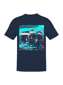 Vintage Camera Glitch Art Men's T-shirt
