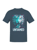Fierce Glitch Tiger Art - "Untamed Men's T-shirt