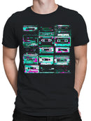 Retro Cassette Glitch Art Collection Men's T-shirt