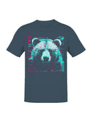 Glitch Art Bear Design Men's T-shirt