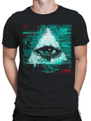 Glitched Illuminati Eye Art Men's T-shirt