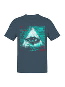 Glitched Illuminati Eye Art Men's T-shirt