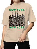 New York Skyline Art Print Women's T-shirt