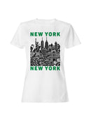 New York Skyline Art Print Women's T-shirt
