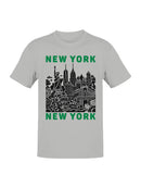 New York Skyline Art Print Men's T-shirt