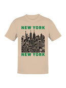 New York Skyline Art Print Men's T-shirt