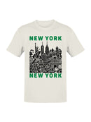 New York Skyline Art Print Men's T-shirt