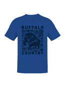 Buffalo Country Banjo Art Men's T-shirt