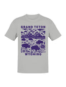 Grand Teton Wyoming Bison Landscape Men's T-shirt