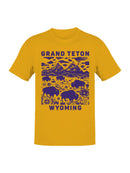 Grand Teton Wyoming Bison Landscape Men's T-shirt