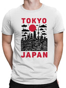 Tokyo Japan Grunge Skyline Art Men's T-shirt
