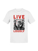 Live Loudly Skeleton Headphones Men's T-shirt