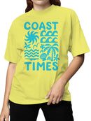 Coastal Vibes Graphic Art Women's T-shirt