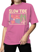 Slow Tide Beach Vibe Art Women's T-shirt