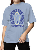 Dune Drifter Surfboard Waves Design Women's T-shirt