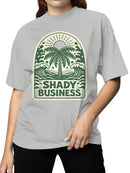 Tropical "Shady Business" Art Women's T-shirt