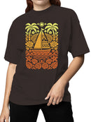 Vibrant Tropical Sailing Adventure Women's T-shirt