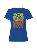 Vibrant Tropical Sailing Adventure Women's T-shirt