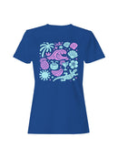 Tropical Beach Vibes Artwork Women's T-shirt