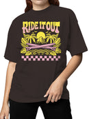 Tropical Surf Vibes "Ride It Out Women's T-shirt