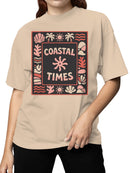 Coastal Times Ocean Vibes Art Women's T-shirt
