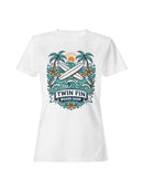Twin Fin Surf Paradise Design Women's T-shirt