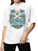 Twin Fin Surf Paradise Design Women's T-shirt