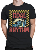 Tidal Rhythm Surf Art Design Men's T-shirt