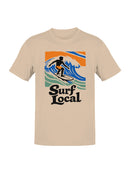 Surf Local Wave Rider Design Men's T-shirt